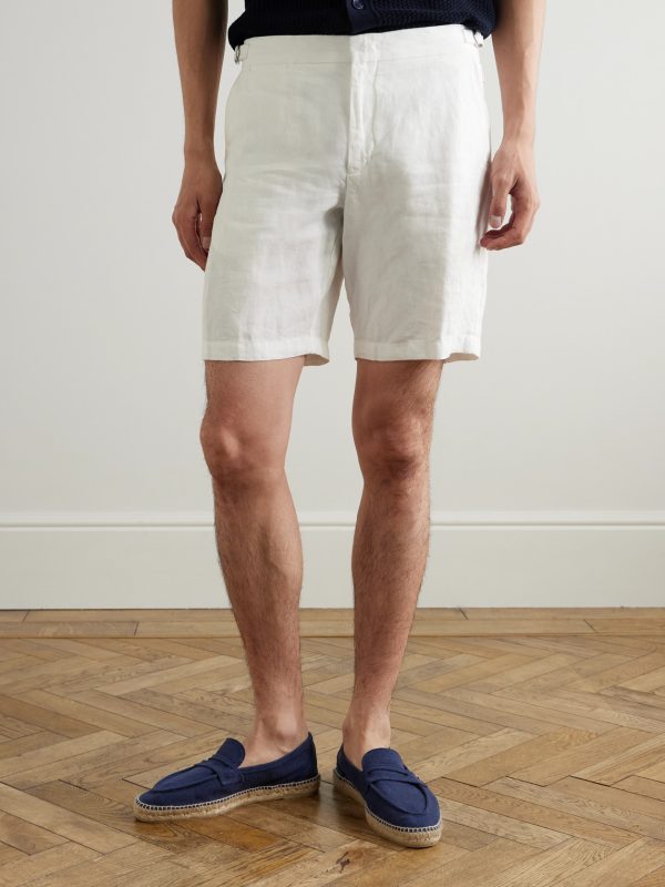Norwich Straight-Leg Linen Shorts - FR