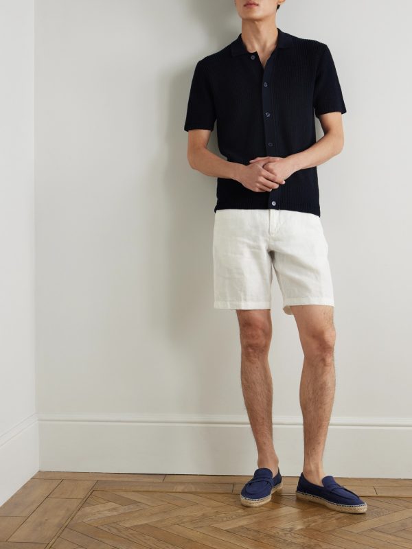 Norwich Straight-Leg Linen Shorts - OU