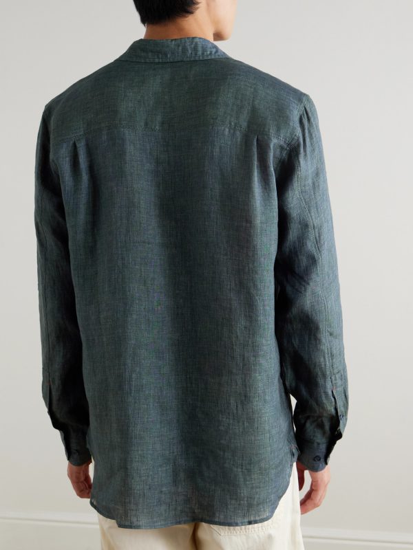 Justin Linen Shirt - BK Justin Linen Shirt - BK