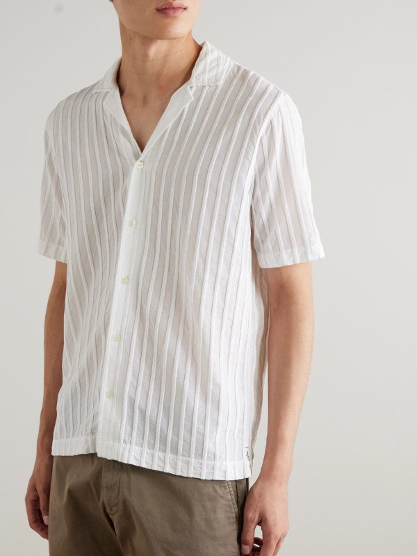 Maitan Camp-Collar Chenille-Jacquard Shirt - FR Maitan Camp-Collar Chenille-Jacquard Shirt - FR