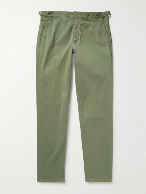 Fallon Slim-Fit Straight-Leg Organic Cotton-Blend Twill Trousers Fallon Slim-Fit Straight-Leg Organic Cotton-Blend Twill Trousers
