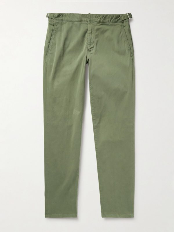 Fallon Slim-Fit Straight-Leg Organic Cotton-Blend Twill Trousers Fallon Slim-Fit Straight-Leg Organic Cotton-Blend Twill Trousers