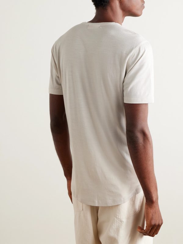 OB-T Slim-Fit Merino Wool-Jersey T-Shirt - BK OB-T Slim-Fit Merino Wool-Jersey T-Shirt - BK