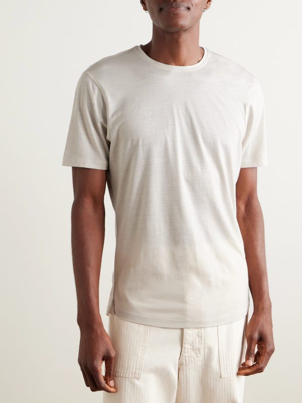 OB-T Slim-Fit Merino Wool-Jersey T-Shirt - FR OB-T Slim-Fit Merino Wool-Jersey T-Shirt - FR