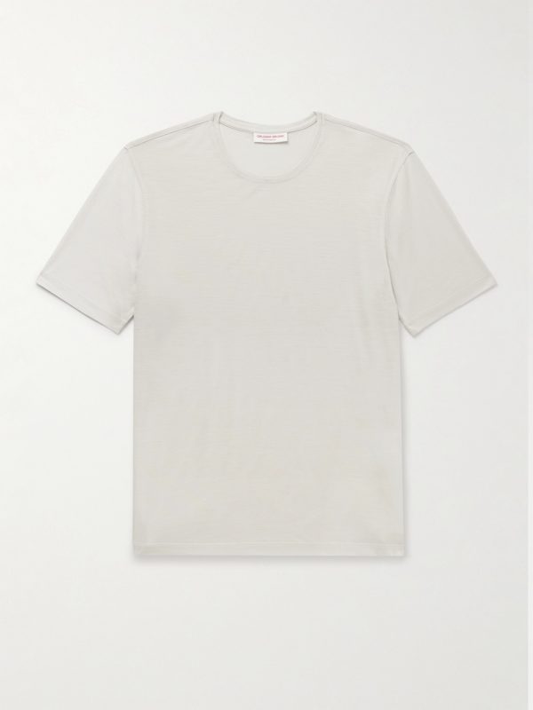 OB-T Slim-Fit Merino Wool-Jersey T-Shirt OB-T Slim-Fit Merino Wool-Jersey T-Shirt