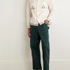 Nouveau Vine Camp-Collar Embroidered Cotton-Poplin Shirt - OU Nouveau Vine Camp-Collar Embroidered Cotton-Poplin Shirt - OU