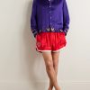 Dream Souvenir Camp-Collar Embroidered Hammered-Silk Shirt - OU Dream Souvenir Camp-Collar Embroidered Hammered-Silk Shirt - OU