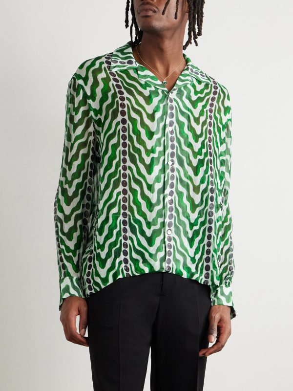 Serpentine Printed Silk Shirt - FR Serpentine Printed Silk Shirt - FR