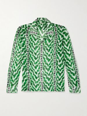 Serpentine Printed Silk Shirt Serpentine Printed Silk Shirt
