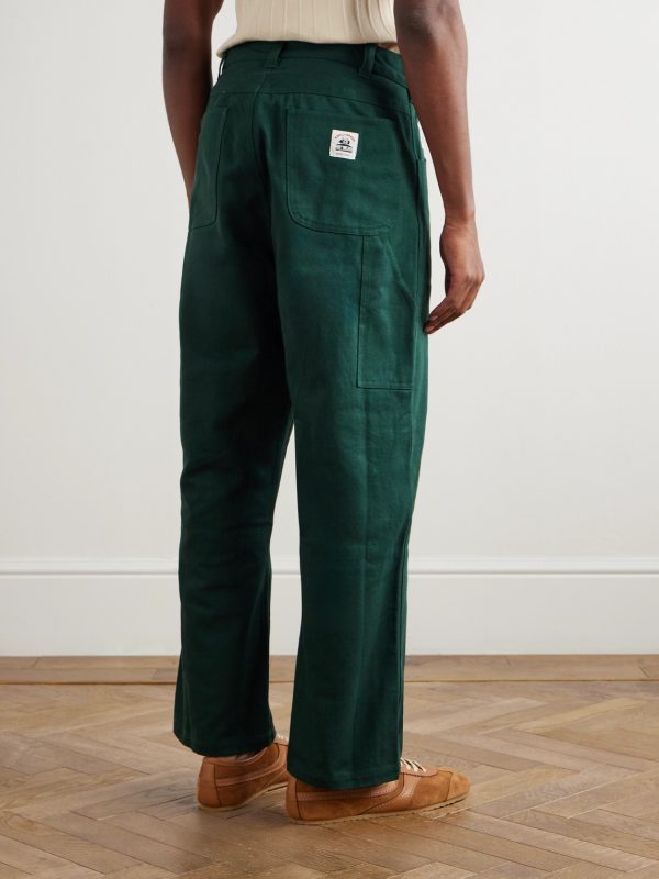Knolly Brook Straight-Leg Cotton-Twill Trousers - BK