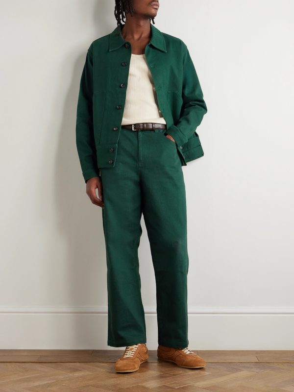 Knolly Brook Straight-Leg Cotton-Twill Trousers - OU