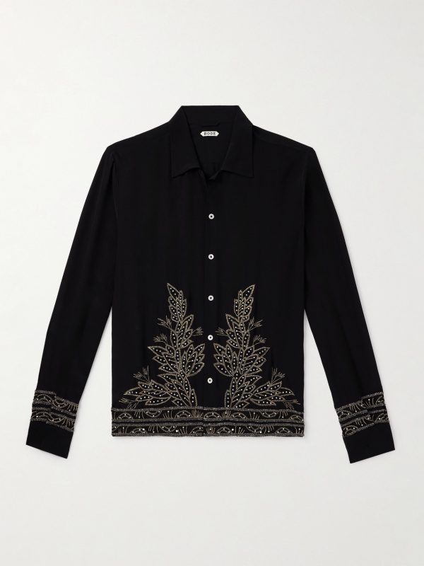 Embellished Silk Shirt Embellished Silk Shirt