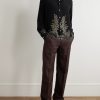Embellished Silk Shirt - OU Embellished Silk Shirt - OU
