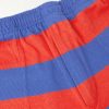 Clubhouse Wide-Leg Logo-Embroidered Striped Cotton-Jersey Shorts - CU