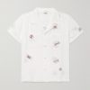 On Air Convertible-Collar Embroidered Cotton and Silk-Blend Voile Shirt
