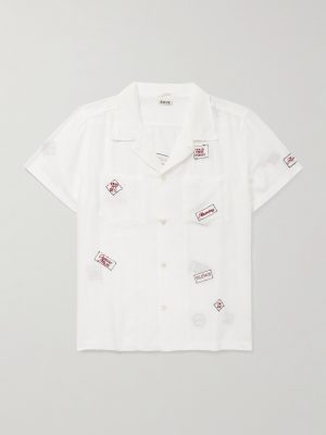 On Air Convertible-Collar Embroidered Cotton and Silk-Blend Voile Shirt On Air Convertible-Collar Embroidered Cotton and Silk-Blend Voile Shirt