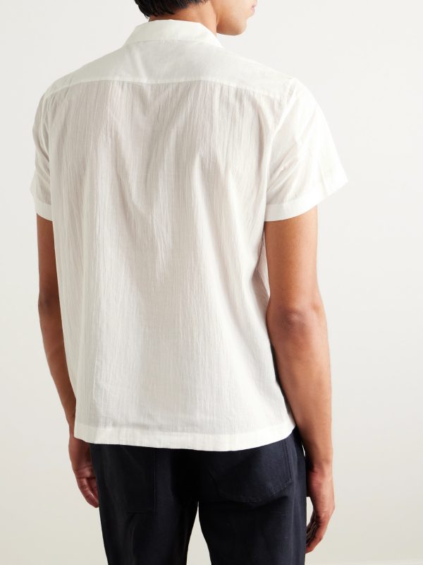 Camp-Collar Cotton-Voile Shirt - BK Camp-Collar Cotton-Voile Shirt - BK
