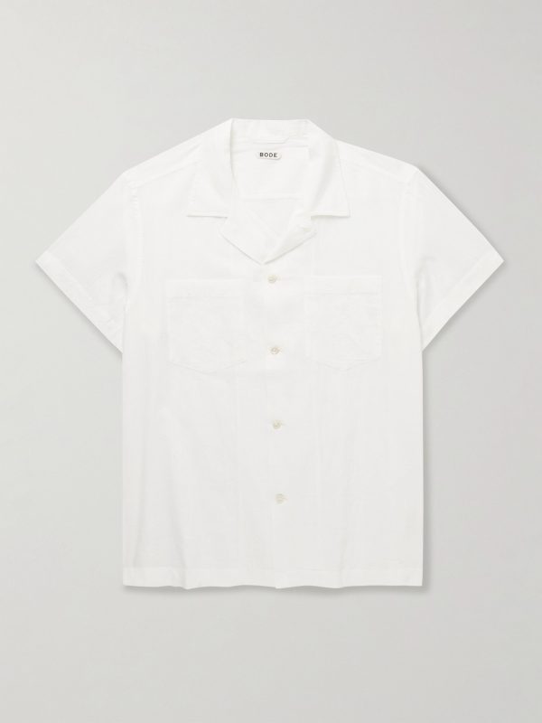 Camp-Collar Cotton-Voile Shirt Camp-Collar Cotton-Voile Shirt