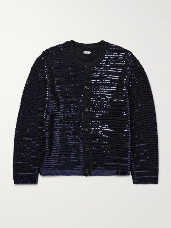 Spotlight Sequinned Virgin Wool Cardigan Spotlight Sequinned Virgin Wool Cardigan