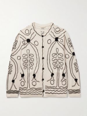 Winter Garden Tulle-Appliquéd Cashmere Cardigan Winter Garden Tulle-Appliquéd Cashmere Cardigan