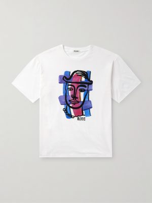 Chapeau Printed Cotton-Jersey T-Shirt