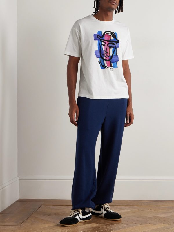 Chapeau Printed Cotton-Jersey T-Shirt - OU