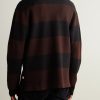 Rugby 60017 Striped Wool Polo Shirt - BK Rugby 60017 Striped Wool Polo Shirt - BK