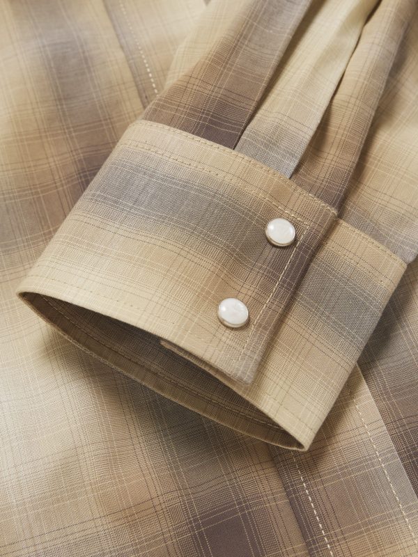 Ricky 50005 Checked Organic Cotton Western Shirt - E1