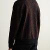 Michael 60017 Jacquard-Knit Wool Cardigan - BK Michael 60017 Jacquard-Knit Wool Cardigan - BK