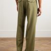 Justin 10002 Straight-Leg Pleated Wool-Blend Twill Suit Trousers - BK Justin 10002 Straight-Leg Pleated Wool-Blend Twill Suit Trousers - BK