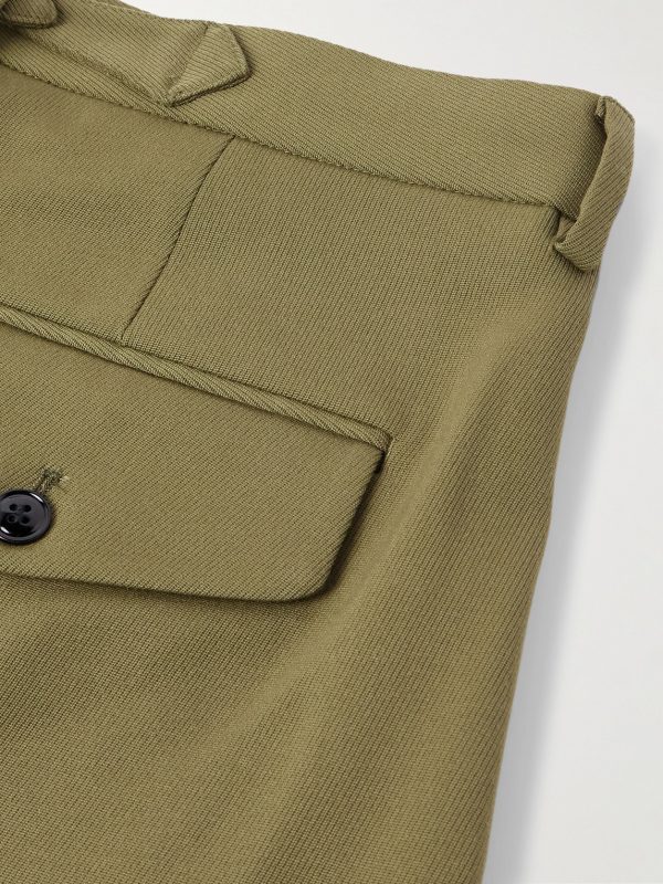 Justin 10002 Straight-Leg Pleated Wool-Blend Twill Suit Trousers - CU Justin 10002 Straight-Leg Pleated Wool-Blend Twill Suit Trousers - CU