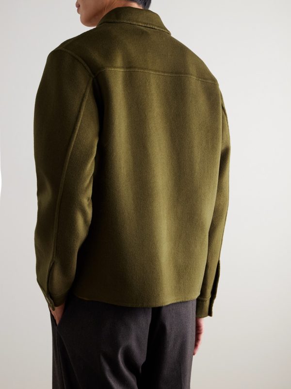Alban 8447 Wool-Blend Felt Jacket - BK