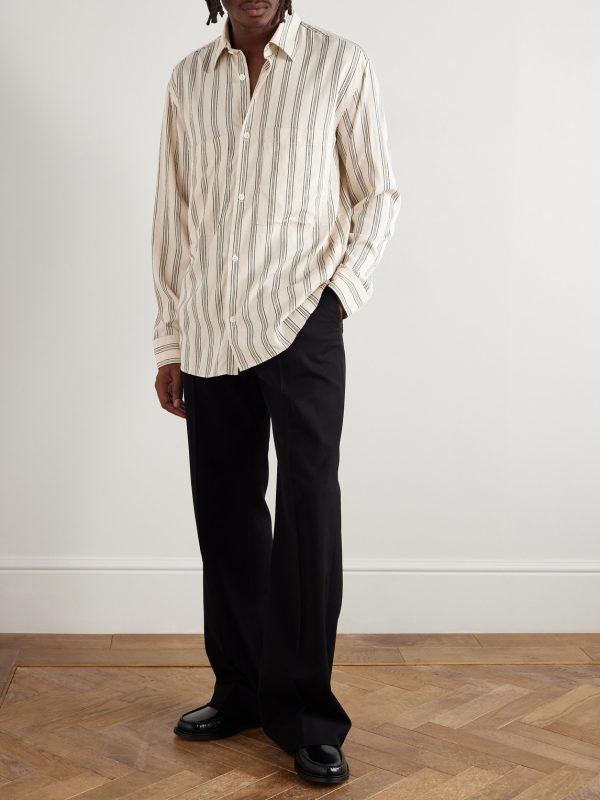 Freddy Striped TENCEL™ Modal-Blend Overshirt - OU Freddy Striped TENCEL™ Modal-Blend Overshirt - OU