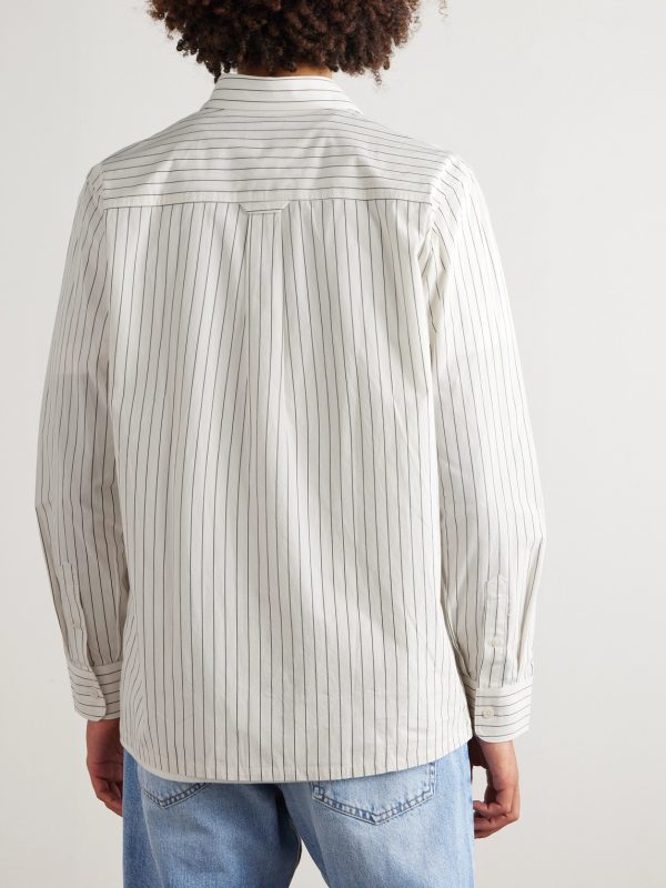 Colby 50009 Striped Organic Cotton-Poplin Shirt - BK Colby 50009 Striped Organic Cotton-Poplin Shirt - BK