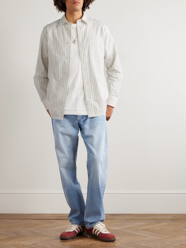 Colby 50009 Striped Organic Cotton-Poplin Shirt - OU Colby 50009 Striped Organic Cotton-Poplin Shirt - OU