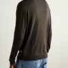 Thor 6584 Pointelle-Knit Wool-Blend Cardigan - BK Thor 6584 Pointelle-Knit Wool-Blend Cardigan - BK