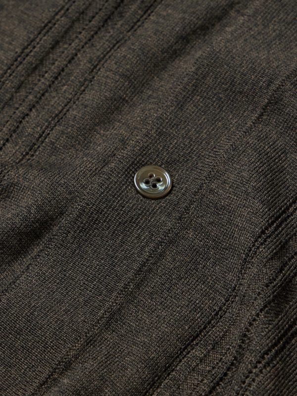 Thor 6584 Pointelle-Knit Wool-Blend Cardigan - CU Thor 6584 Pointelle-Knit Wool-Blend Cardigan - CU
