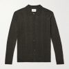 Thor 6584 Pointelle-Knit Wool-Blend Cardigan Thor 6584 Pointelle-Knit Wool-Blend Cardigan