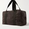 Sisal Webbing-Trimmed Cotton-Twill Duffle Bag - BK Sisal Webbing-Trimmed Cotton-Twill Duffle Bag - BK