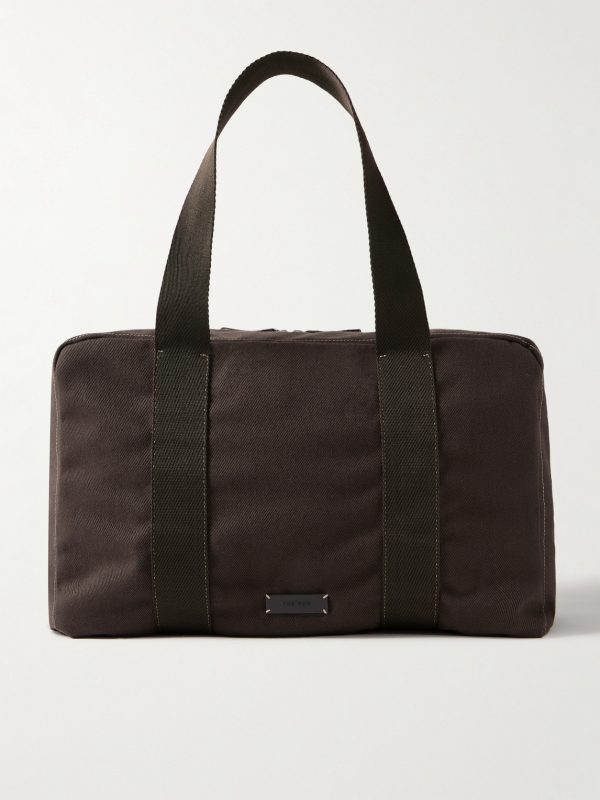 Sisal Webbing-Trimmed Cotton-Twill Duffle Bag Sisal Webbing-Trimmed Cotton-Twill Duffle Bag
