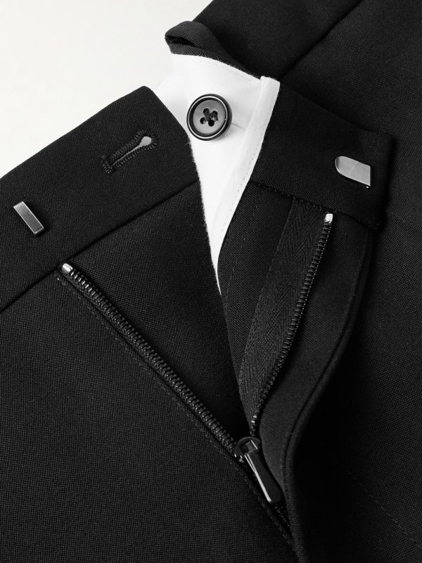 Zuma Slim-Fit Cropped Cotton and Cashmere-Blend Gabardine Trousers - E1