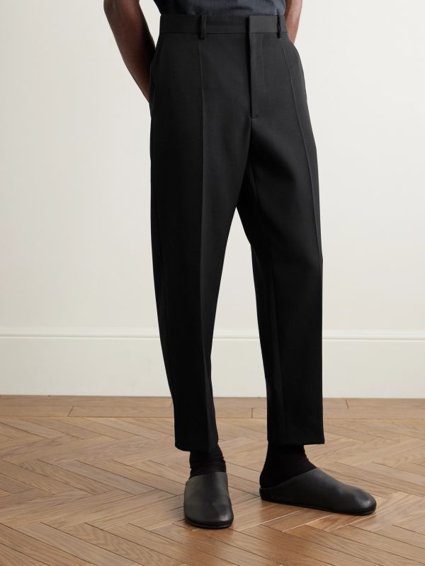 Zuma Slim-Fit Cropped Cotton and Cashmere-Blend Gabardine Trousers - FR