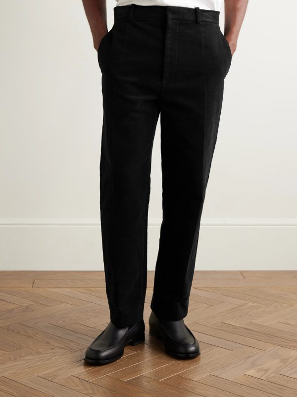 Zuma Slim-Fit Cropped Cotton-Moleskin Trousers - FR Zuma Slim-Fit Cropped Cotton-Moleskin Trousers - FR
