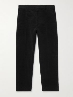 Zuma Slim-Fit Cropped Cotton-Moleskin Trousers Zuma Slim-Fit Cropped Cotton-Moleskin Trousers