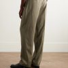 Zev Straight-Leg Pleated Virgin Wool-Twill Trousers - BK Zev Straight-Leg Pleated Virgin Wool-Twill Trousers - BK