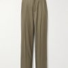 Zev Straight-Leg Pleated Virgin Wool-Twill Trousers Zev Straight-Leg Pleated Virgin Wool-Twill Trousers
