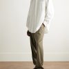 Zev Straight-Leg Pleated Virgin Wool-Twill Trousers - OU Zev Straight-Leg Pleated Virgin Wool-Twill Trousers - OU