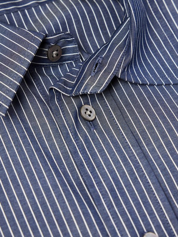 Miller Striped Cotton-Poplin Shirt - CU