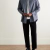 Miller Striped Cotton-Poplin Shirt - OU
