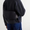 Crossbody Crescent Leather Messenger Bag - OU Crossbody Crescent Leather Messenger Bag - OU